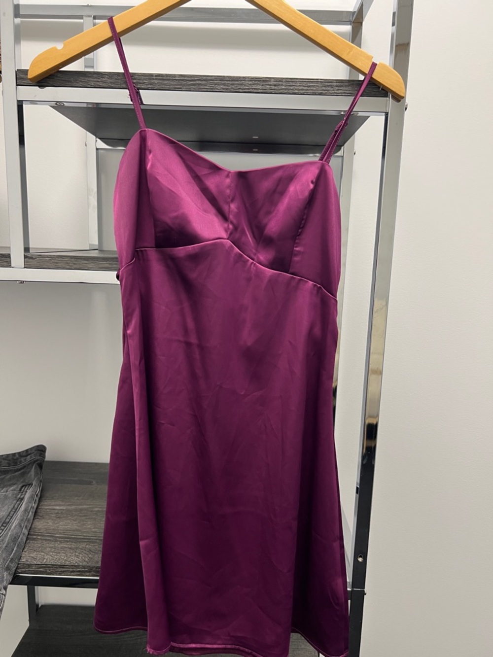 Urban Outfitters Purple Satin Mini Dress